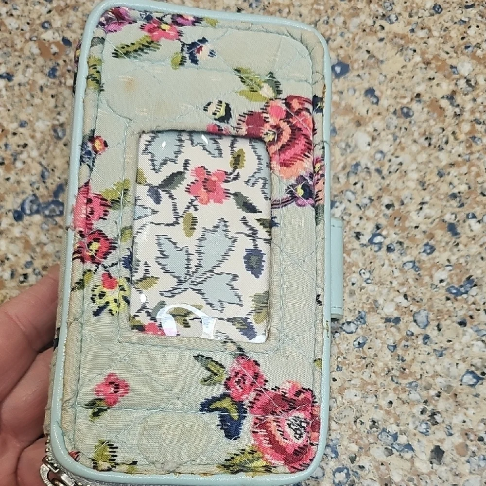 Vera Bradley Floral Quilted Wallet with Strap